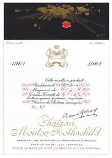 1961 Mouton Rothschild - Pauillac (750ml) (750ml)