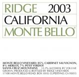 2003 Ridge - Monte Bello Proprietary Red (750)